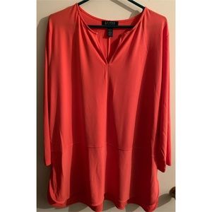 Lauren Ralph Lauren Tunic, v-neck, & side slits